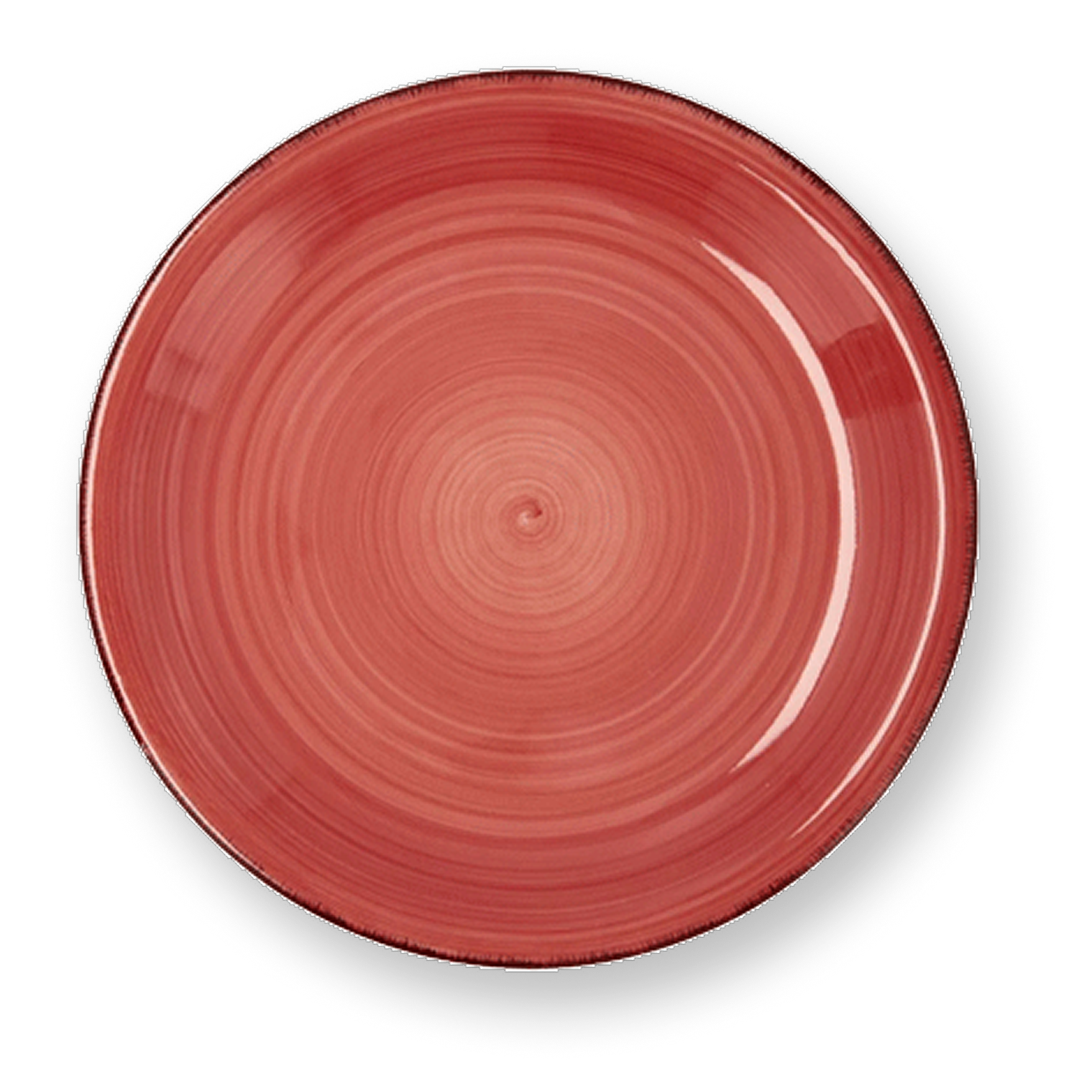 Plato rojo óxido