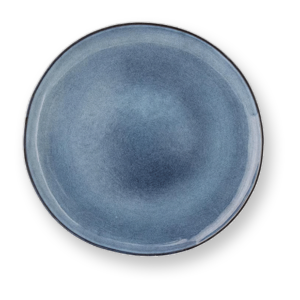 Plato azul lago